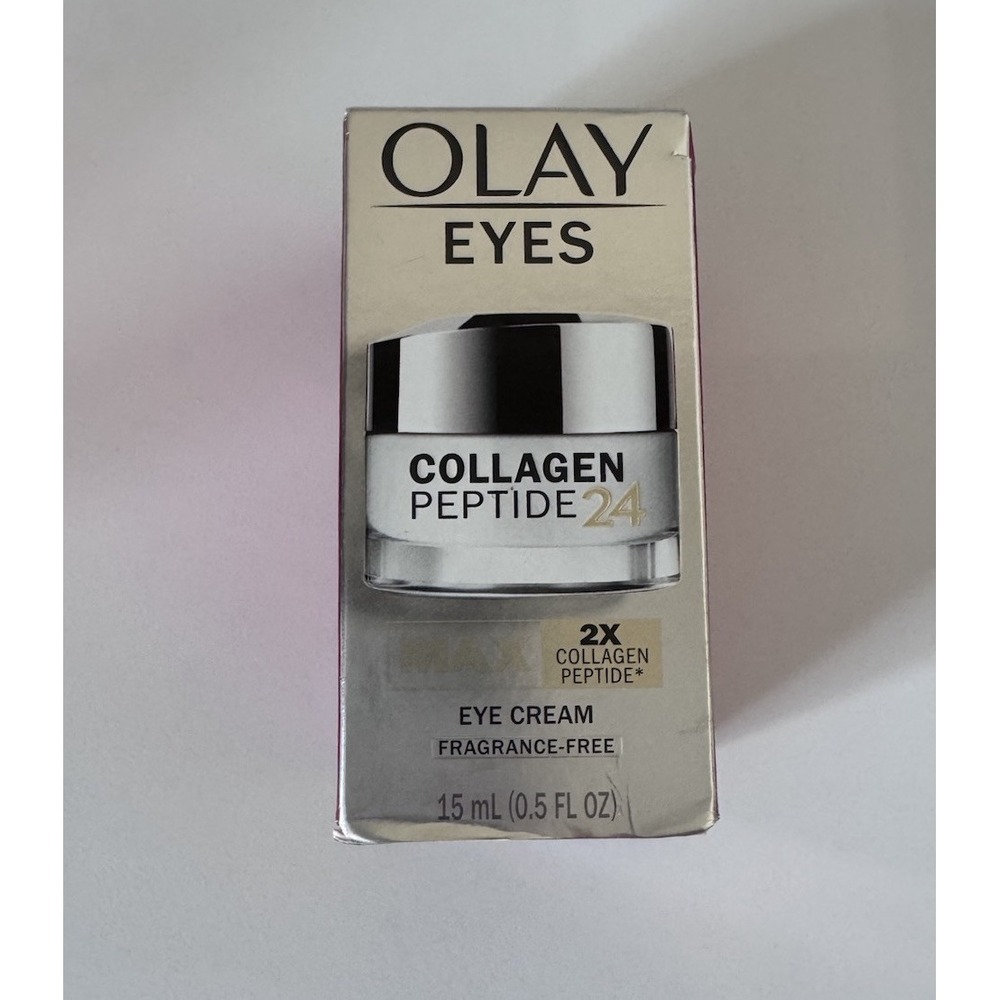 Olay Eyes Collagen Peptide 24 Max Eye Cream Fragrance Free 0.5oz / 15ml New